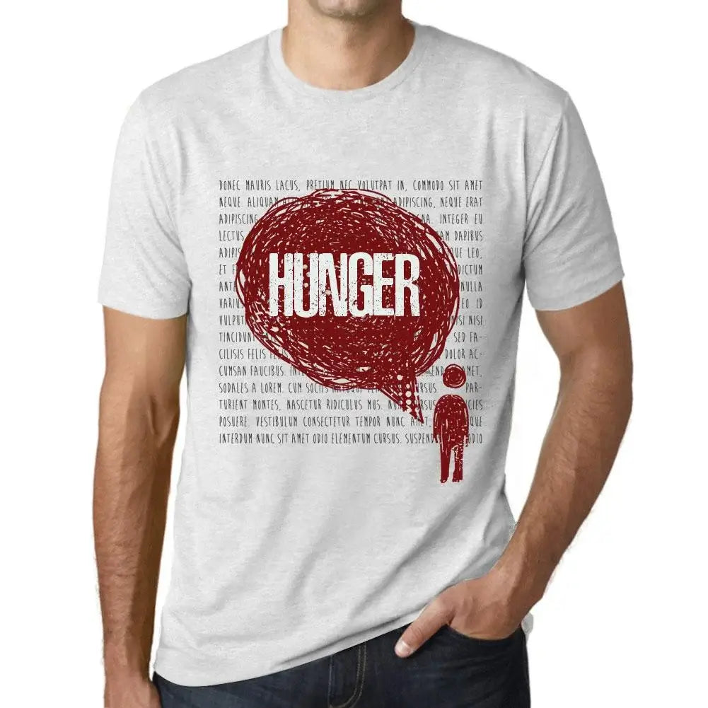 Men's Graphic T-Shirt Thoughts Hunger Eco-Friendly Limited Edition Short Sleeve Tee-Shirt Vintage Birthday Gift Novelty