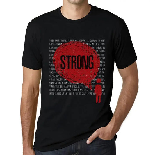 Men's Graphic T-Shirt Thoughts Strong Eco-Friendly Limited Edition Short Sleeve Tee-Shirt Vintage Birthday Gift Novelty