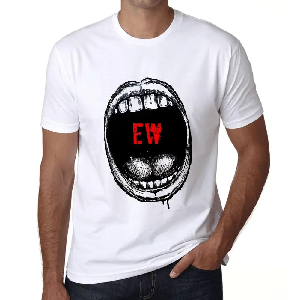 Men's Graphic T-Shirt Mouth Expressions Ew Eco-Friendly Limited Edition Short Sleeve Tee-Shirt Vintage Birthday Gift Novelty