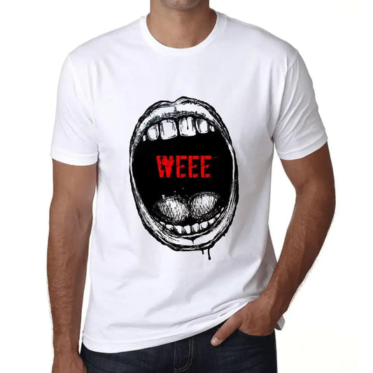 Men's Graphic T-Shirt Mouth Expressions Weee Eco-Friendly Limited Edition Short Sleeve Tee-Shirt Vintage Birthday Gift Novelty