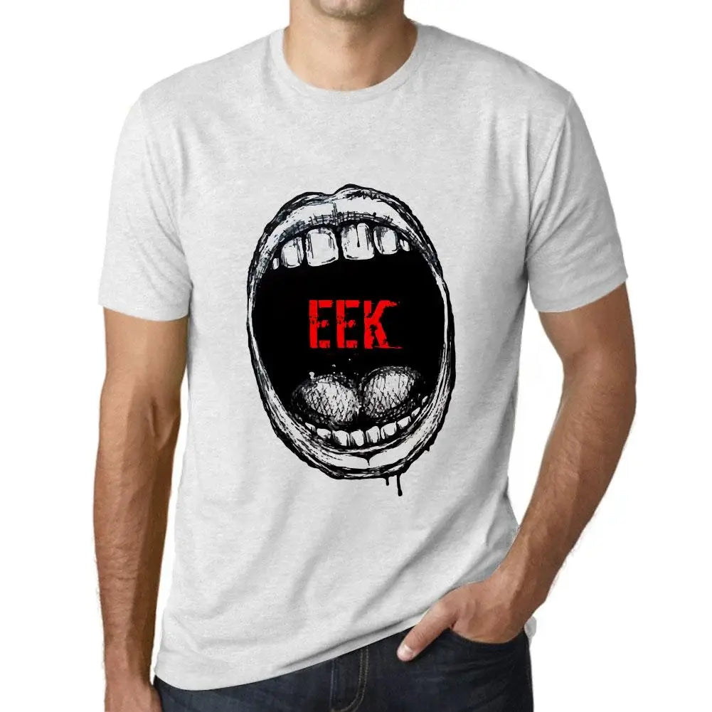 Men's Graphic T-Shirt Mouth Expressions Eek Eco-Friendly Limited Edition Short Sleeve Tee-Shirt Vintage Birthday Gift Novelty