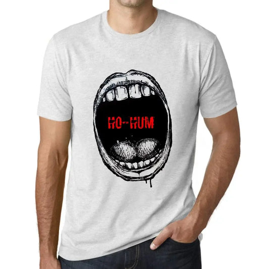 Men's Graphic T-Shirt Mouth Expressions Ho-Hum Eco-Friendly Limited Edition Short Sleeve Tee-Shirt Vintage Birthday Gift Novelty