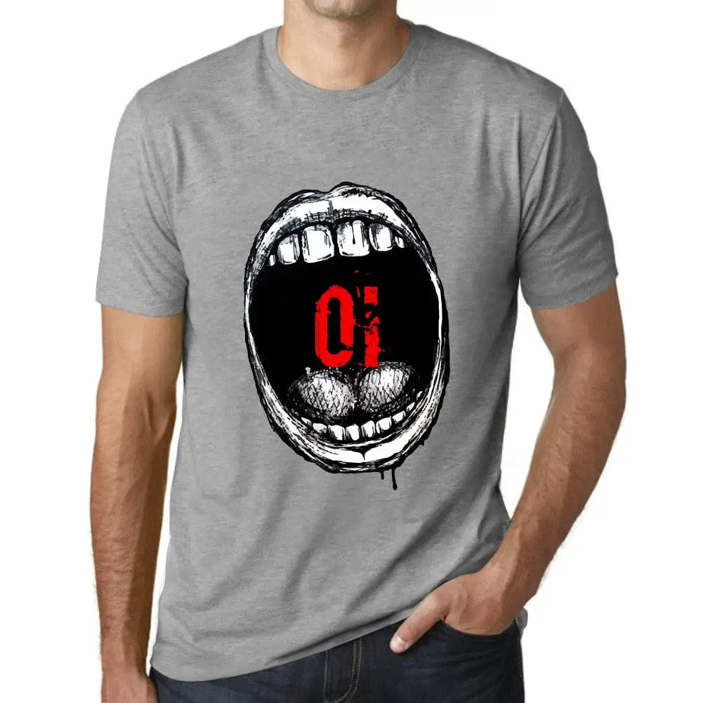 Men's Graphic T-Shirt Mouth Expressions Oi Eco-Friendly Limited Edition Short Sleeve Tee-Shirt Vintage Birthday Gift Novelty