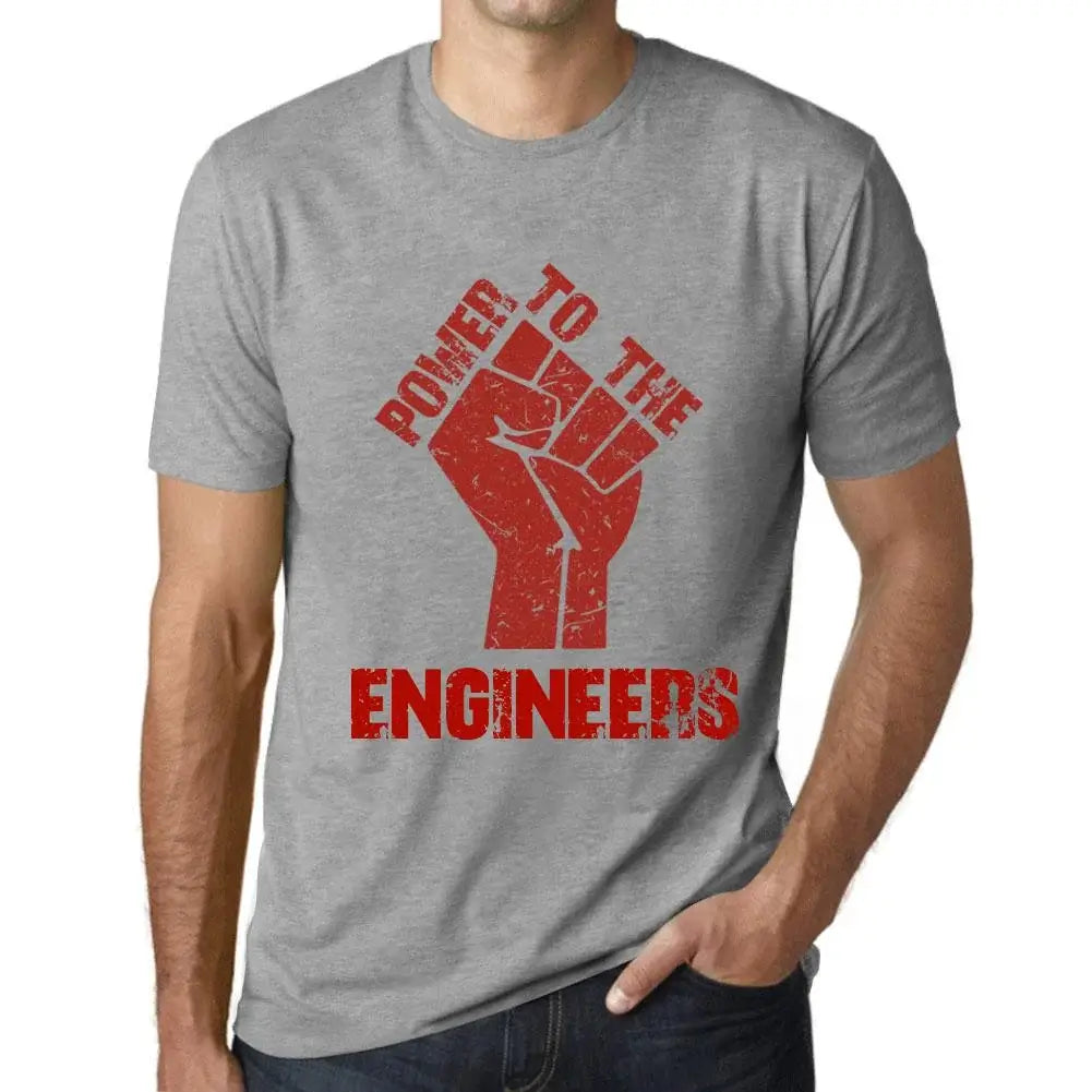 Men's Graphic T-Shirt Power To The Engineers Eco-Friendly Limited Edition Short Sleeve Tee-Shirt Vintage Birthday Gift Novelty