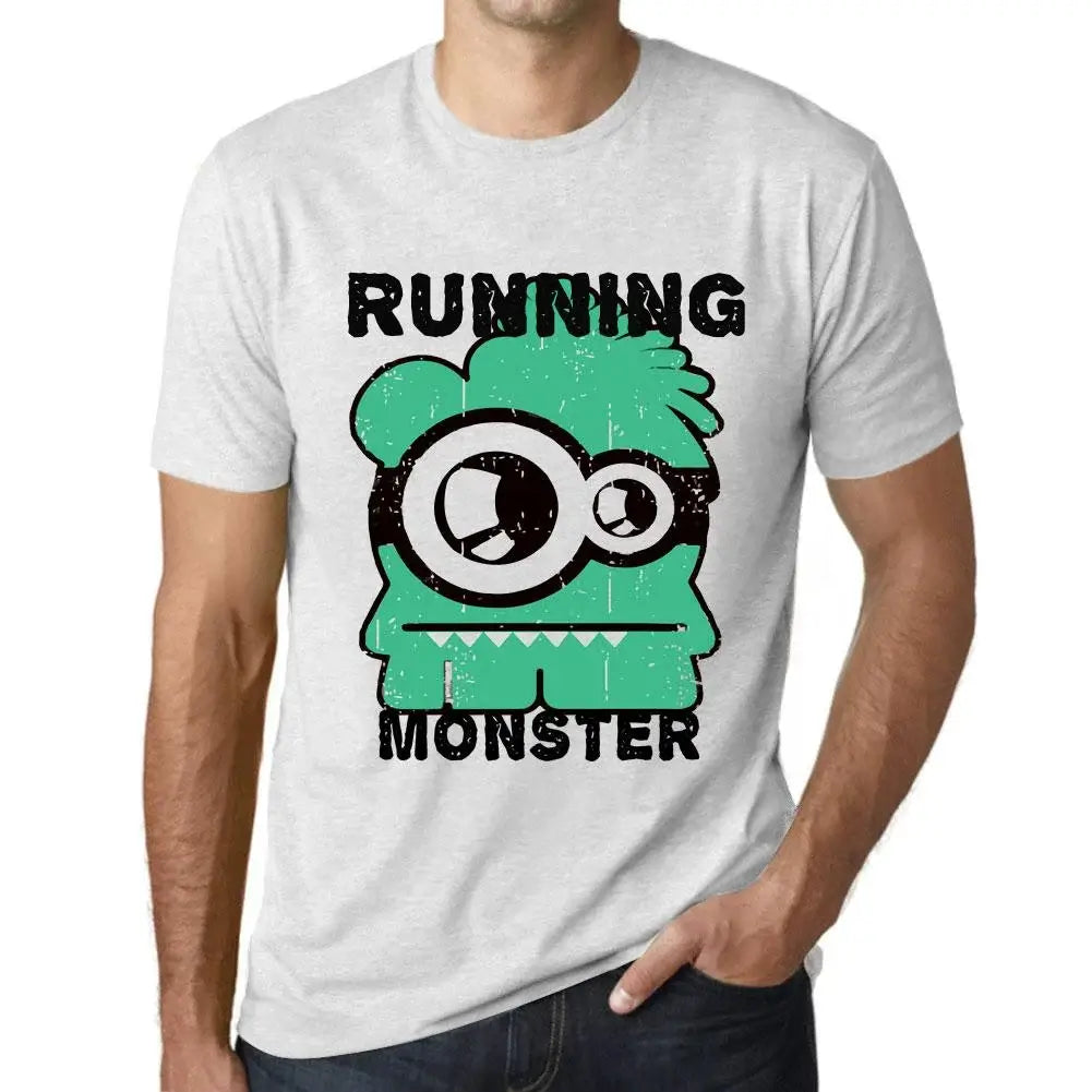 Men's Graphic T-Shirt Running Monster Eco-Friendly Limited Edition Short Sleeve Tee-Shirt Vintage Birthday Gift Novelty