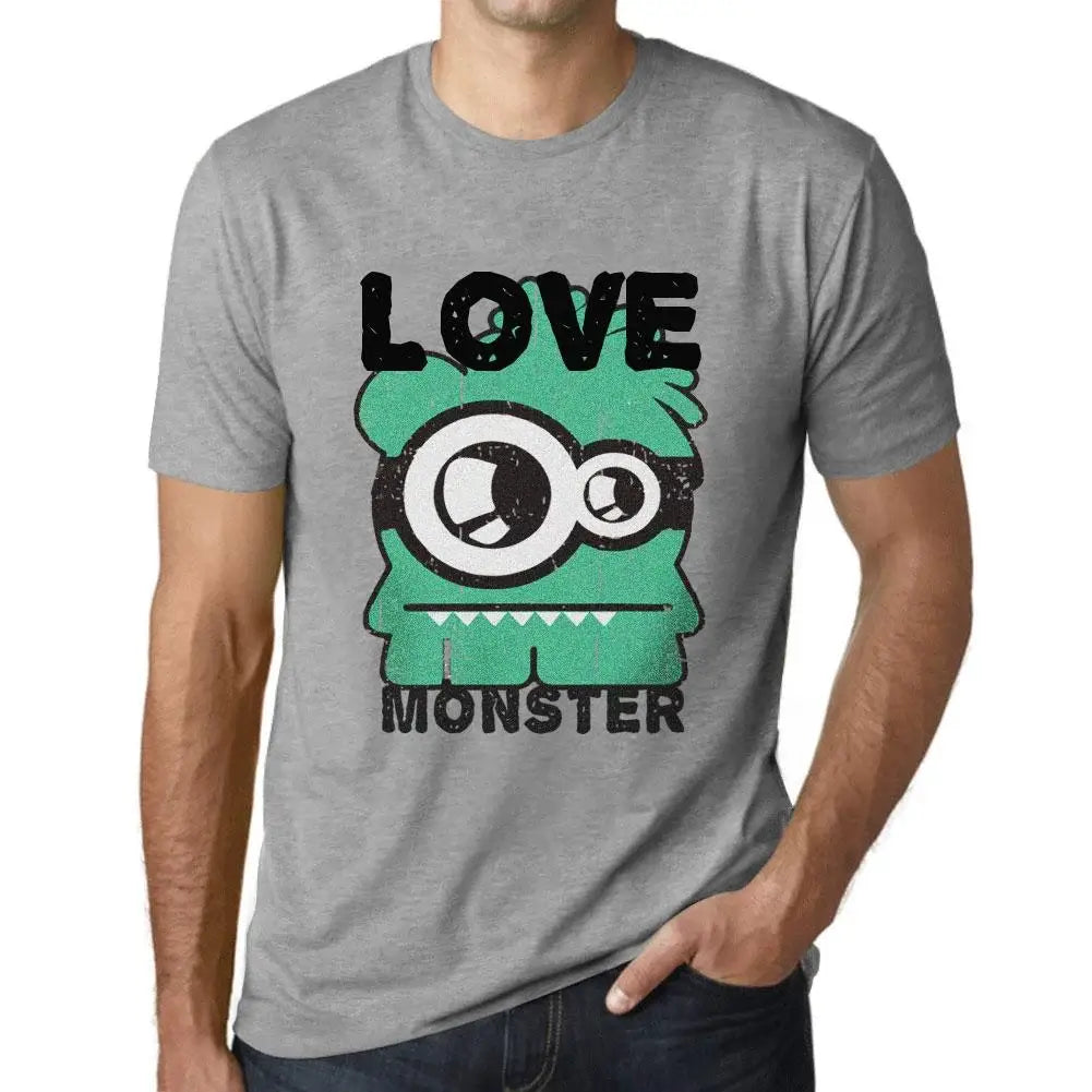 Men's Graphic T-Shirt Love Monster Eco-Friendly Limited Edition Short Sleeve Tee-Shirt Vintage Birthday Gift Novelty