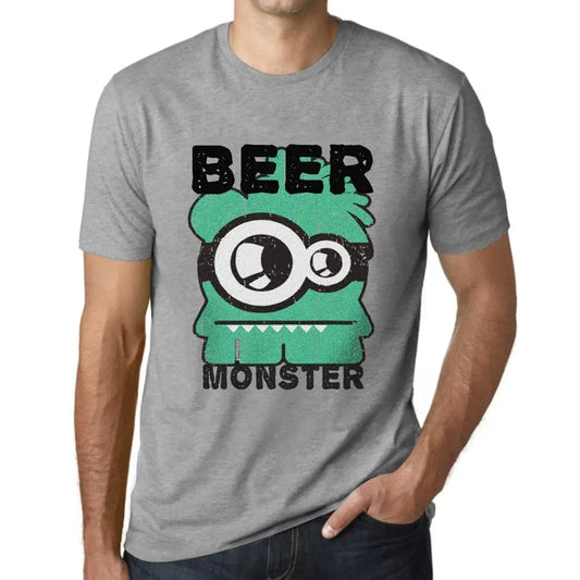 Men's Graphic T-Shirt Beer Monster Eco-Friendly Limited Edition Short Sleeve Tee-Shirt Vintage Birthday Gift Novelty