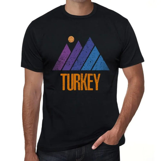 Men's Graphic T-Shirt Mountain Turkey Eco-Friendly Limited Edition Short Sleeve Tee-Shirt Vintage Birthday Gift Novelty