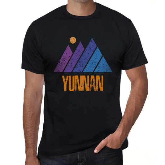 Men's Graphic T-Shirt Mountain Yunnan Eco-Friendly Limited Edition Short Sleeve Tee-Shirt Vintage Birthday Gift Novelty