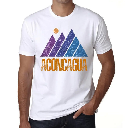 Men's Graphic T-Shirt Mountain Aconcagua Eco-Friendly Limited Edition Short Sleeve Tee-Shirt Vintage Birthday Gift Novelty