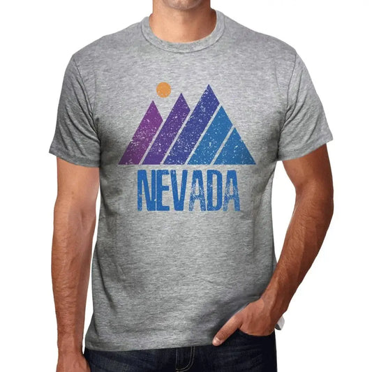 Men's Graphic T-Shirt Mountain Nevada Eco-Friendly Limited Edition Short Sleeve Tee-Shirt Vintage Birthday Gift Novelty