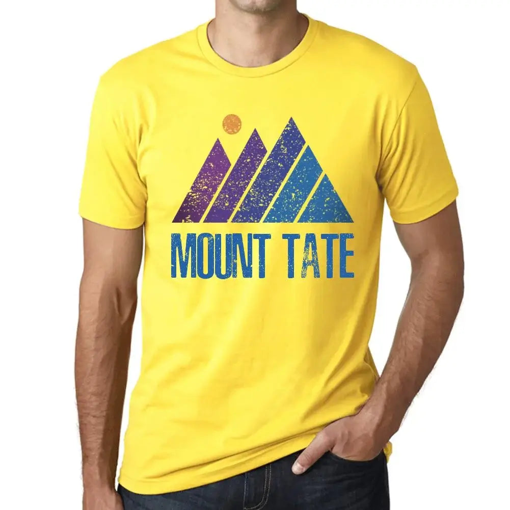 Men's Graphic T-Shirt Mountain Mount Tate Eco-Friendly Limited Edition Short Sleeve Tee-Shirt Vintage Birthday Gift Novelty