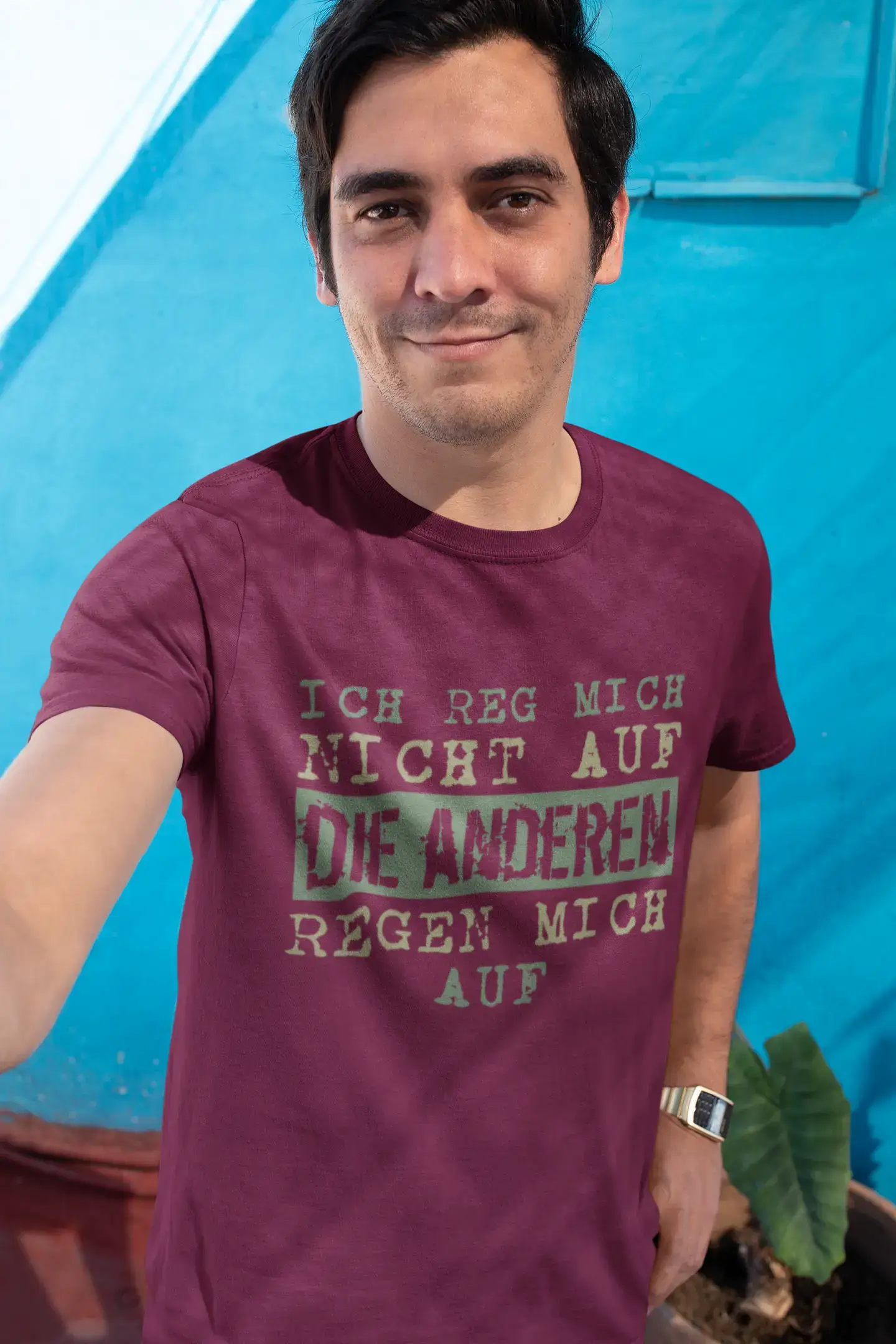 Men's Graphic T-Shirt Ich reg Mich Nicht auf Gift Idea