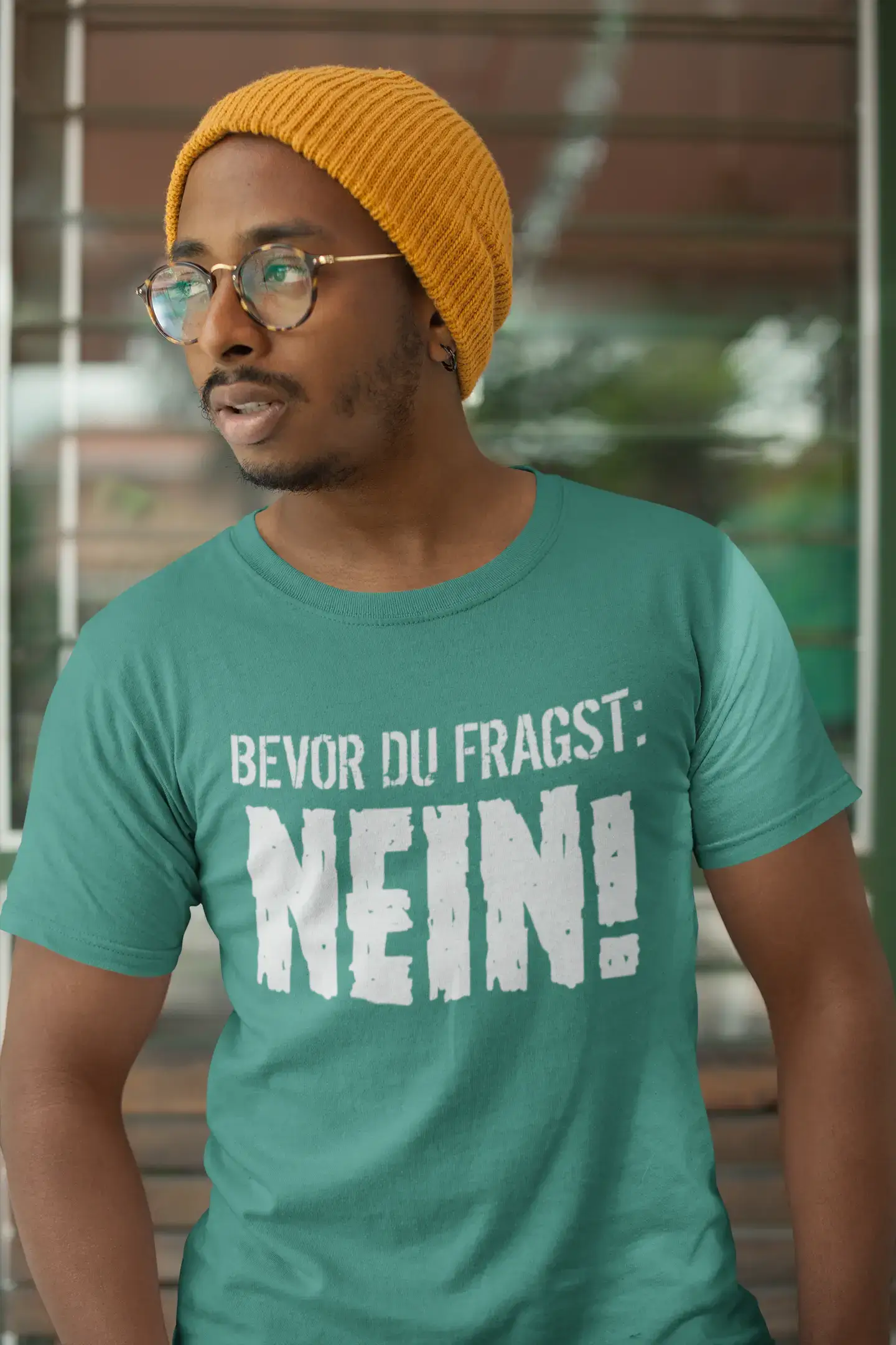 Men’s Graphic T-Shirt Bevor Du Fragst: Nein Gift Idea