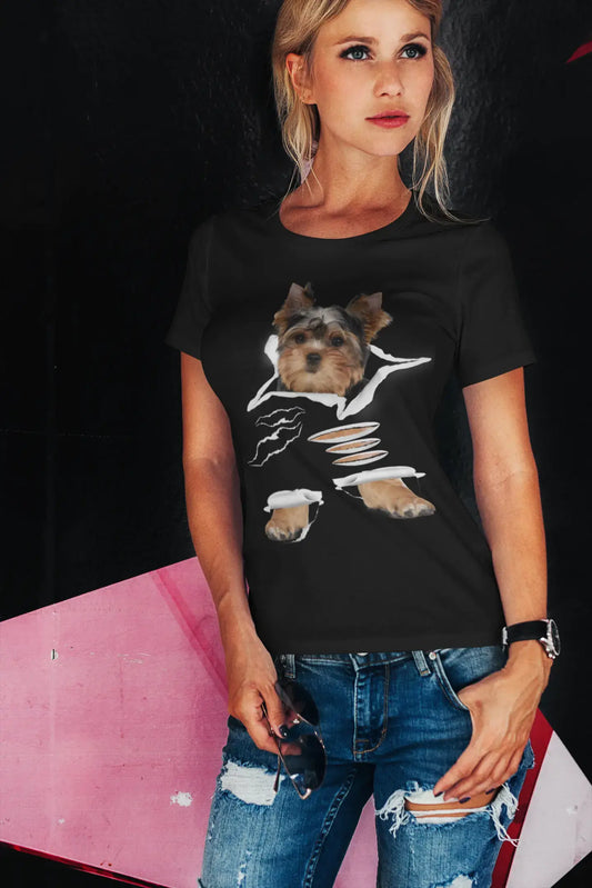T-shirt biologique ULTRABASIC pour femmes - Yorkshire Terrier - Chemise de chien drôle mignonne