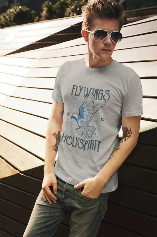 ULTRABASIC T-shirt graphique pour hommes Flywings - Chemise Faith Love Holyspirit pour hommes