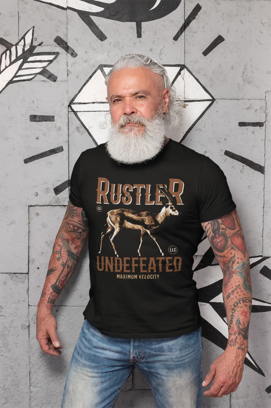 ULTRABASIC T-shirt graphique pour hommes Rustler Undefeated - Chemise de chèvre pour hommes