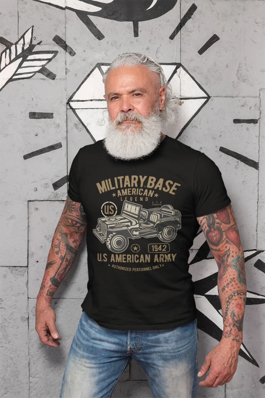 ULTRABASIC Herren T-Shirt Militärbasis US American Army – Vintage Patirotisches Shirt