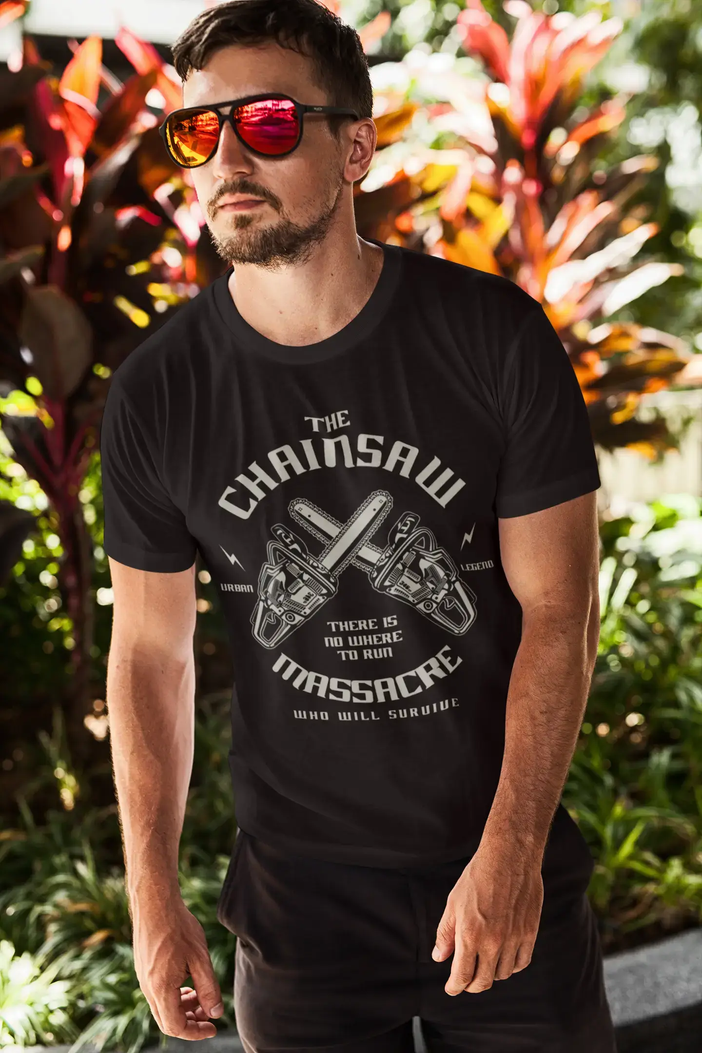 ULTRABASIC Herren T-Shirt The Chainsaw Massacre – Urban Legend Shirt für Männer