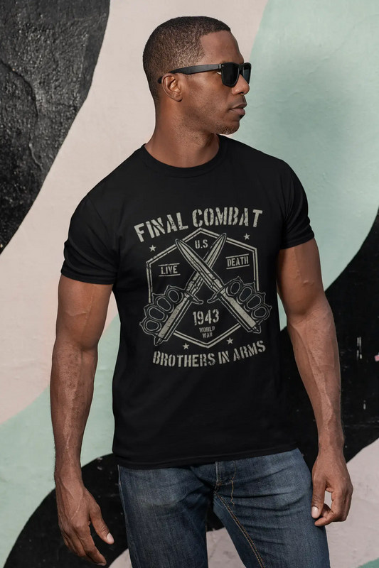 ULTRABASIC Men's T-Shirt Final Combat Brothers in Arms - US Patriotic World War Tee Shirt
