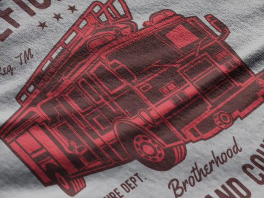 ULTRABASIC Herren-T-Shirt Unterstützen Sie Ihre örtlichen Feuerwehrleute – Brotherhood Fire Fighter T-Shirt