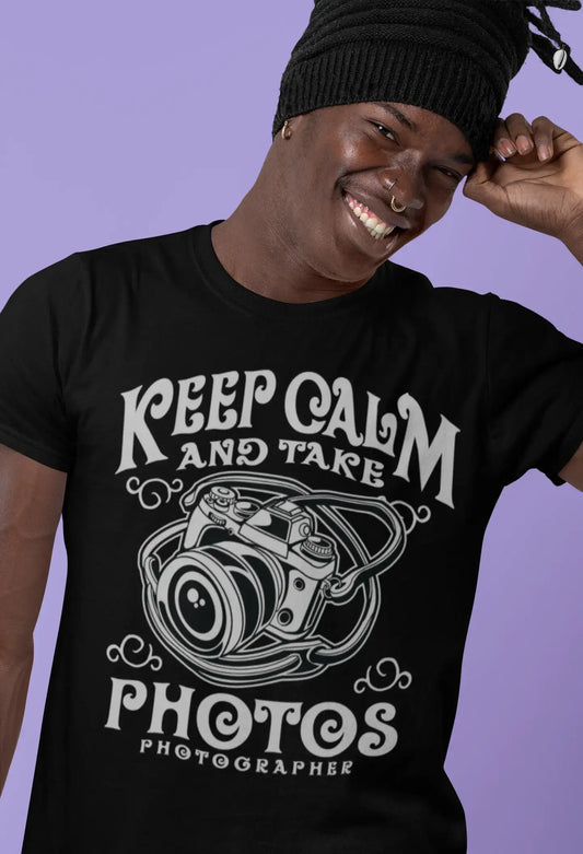 ULTRABASIC Herren-T-Shirt „Keep Calm and Take Photos – Fotografen-T-Shirt“.