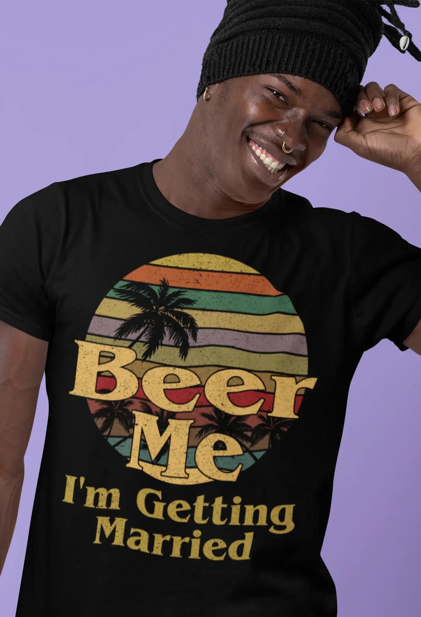 ULTRABASIC Herren T-Shirt Beer Me I'm Getting Married – Sunset Beer Lover T-Shirt für den Bräutigam
