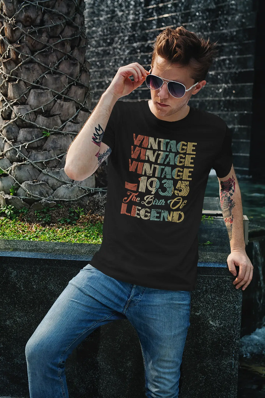 ULTRABASIC Men's T-Shirt Vintage 1935 The Birth of Legend - 85th Birthday Gift Tee Shirt for Men