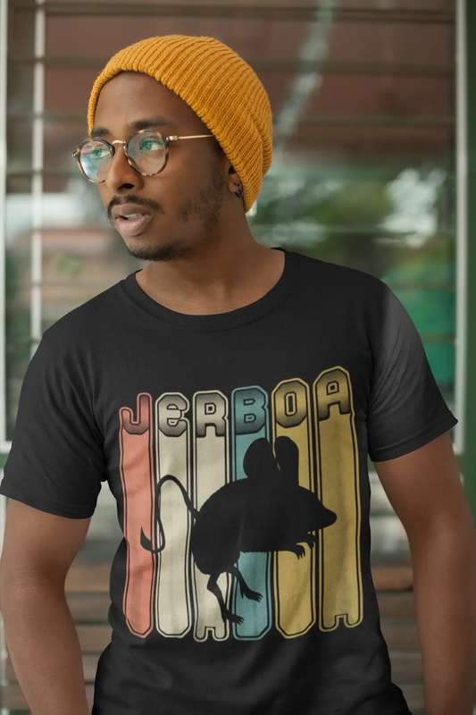 ULTRABASIC Herren Grafik-T-Shirt Jerboa – lustiges Retro-T-Shirt