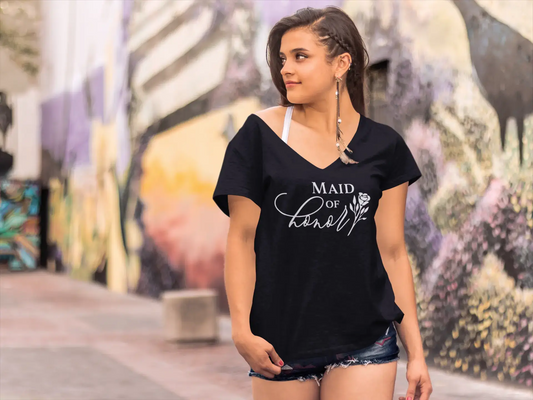 ULTRABASIC T-Shirt Femme Maid Of Honor - T-Shirt à Manches Courtes Tops