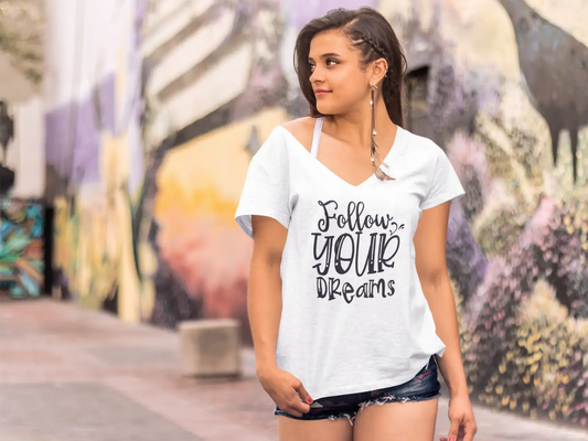 ULTRABASIC Damen-T-Shirt Follow Your Dreams – kurzärmeliges T-Shirt