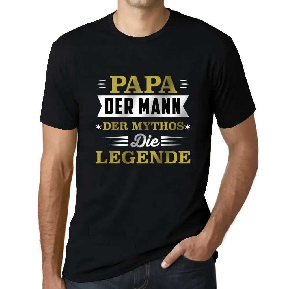 Men's Graphic T-Shirt Papa Der Mann Der Mythos Die Legende Eco-Friendly Limited Edition Short Sleeve Tee-Shirt Vintage Birthday Gift Novelty