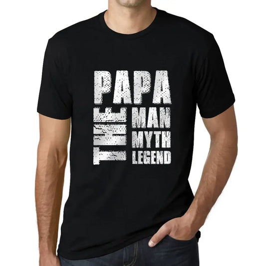 Men's Graphic T-Shirt Papa Man Myth Legend Eco-Friendly Limited Edition Short Sleeve Tee-Shirt Vintage Birthday Gift Novelty