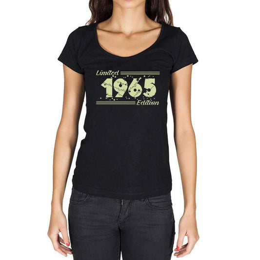 1965 Limited Edition Star, Women's T-shirt, Black, Birthday Gift 00383 - ultrabasic-com