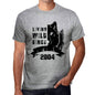 2004 Living Wild Since 2004 Mens T-Shirt Grey Birthday Gift 00500 - Grey / Small - Casual