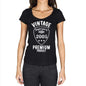 2005 Vintage Superior Black Womens Short Sleeve Round Neck T-Shirt 00091 - Black / Xs - Casual