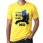 2013 Living Wild 2 Since 2013 Mens T-Shirt Yellow Birthday Gift 00516 - Yellow / Xs - Casual