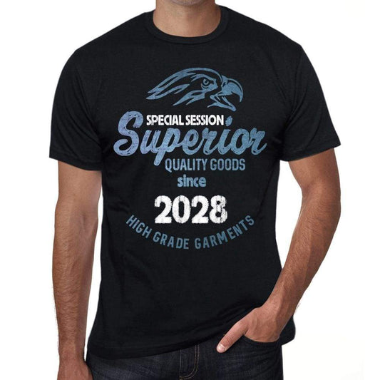 2028 Special Session Superior Since 2028 Mens T-Shirt Black Birthday Gift 00523 - Black / Xs - Casual