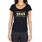 2045 Limited Edition Star Womens T-Shirt Black Birthday Gift 00383 - Black / Xs - Casual