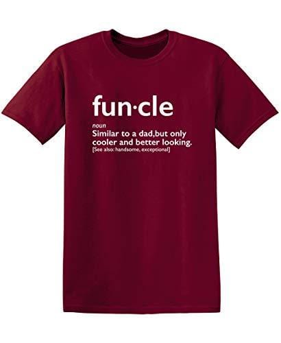 Men's T-Shirt Graphic Novelty Funny T Shirt Funcle Gift for Uncle Tango Red