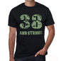 38 And Strong Men's T-shirt Black Birthday Gift 00475 - Ultrabasic