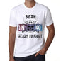 40 Ready To Fight Mens T-Shirt White Birthday Gift 00387 - White / Xs - Casual