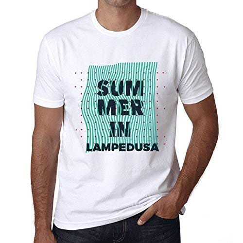 Ultrabasic - Homme Graphique Summer en LAMPEDUSA Blanc