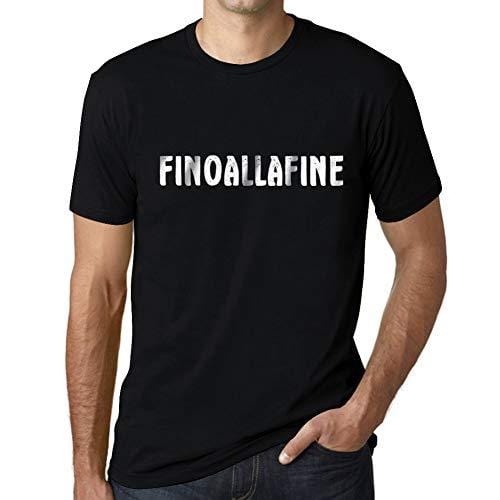 Ultrabasic - Herren T-Shirt Graphique Finoallafine Noir Profond
