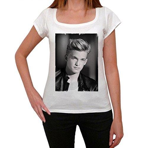 Cody Simpson 2, Tee Shirt Femme, imprimé célébrité,Blanc, t Shirt Femme,Cadeau