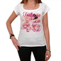 46 Toulouse City With Number Womens Short Sleeve Round White T-Shirt 00008 - White / Xs - Casual