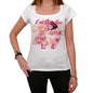 47 White Angeles City With Number Womens Short Sleeve Round White T-Shirt 00008 - White / Xs - Casual