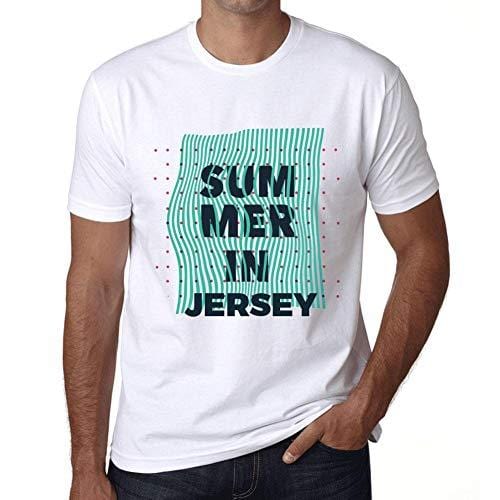 Ultrabasic – Homme Graphique Summer in Jersey Blanc