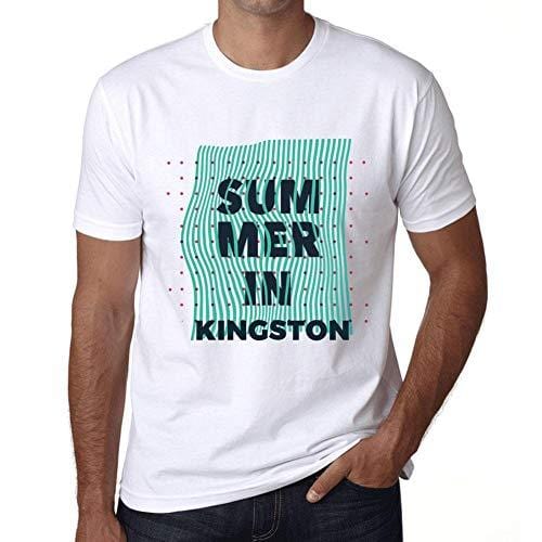 Ultrabasic - Homme Graphique Summer in Kingston Blanc