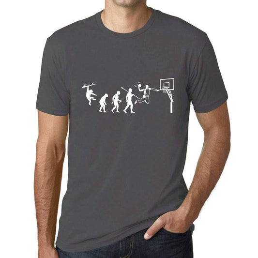 Ultrabasic - Unisex-T-Shirt mit grafischer Evolution des Basket Gris Souris